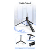 Selfie stick Flippy F16 cu telecomandă Bluetooth, set complet accesorii foto-video