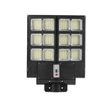 Lampa Solara Stradala, Cu Telecomanda, Senzor De Miscare Si Lumina, Suport Prindere, 480 Led-Uri, Ip65, Abs, 15Ah, 300W, Temperatura Culoare 6500K, 44.6X34.8X7.2 Cm, Autonomie 10-12 Ore, Negru