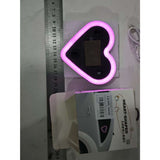 Lumina Auto Ambientala, Flippy, Model Inima, Incarcare Solara/USB, Afisaj Baterie, 9.7 x 8.4 x 1.6 cm, Roz