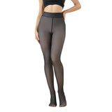 Dres Fals Translucid Pentru Iarna, Captuseala Crem, Universal, Elastic, Termici, Grosime 220G, Negru - vivimall.ro