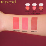 Fard de Obraz, Kevin&Coco, Blush Compact, Textura Fina,  Pentru Toate Tipurile de Ten , 9.3 g,  7.5 x 7.5 x 2.1 cm, Model Eternity, Roz/Coral - vivimall.ro