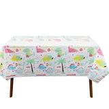 Fata de Masa Dreptunghiulara, Vivimall, Colectia Dino Park, 180 x 108 cm, din PE, Anti-pete, Impermeabila, Multicolor