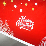 Fata De Masa Dreptunghiulara Pvc, 2.5 Mm Grosime, Imprimeu Merry Christmas, Potrivit Pentru Craciun, Utilizare Multipla, 180 X 108 Cm, Alb - vivimall.ro