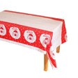 Față de masă impermeabilă PVC 180x108 cm cu imprimeu Moș Crăciun model 2, culoare albă, vedere de ansamblu