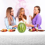 Fata de Masa, Vivimall, din PEVA, Imprimeu Buline, 137 x 274 cm, Impermeabila, Fara Pete, Curatare Rapida, Gri