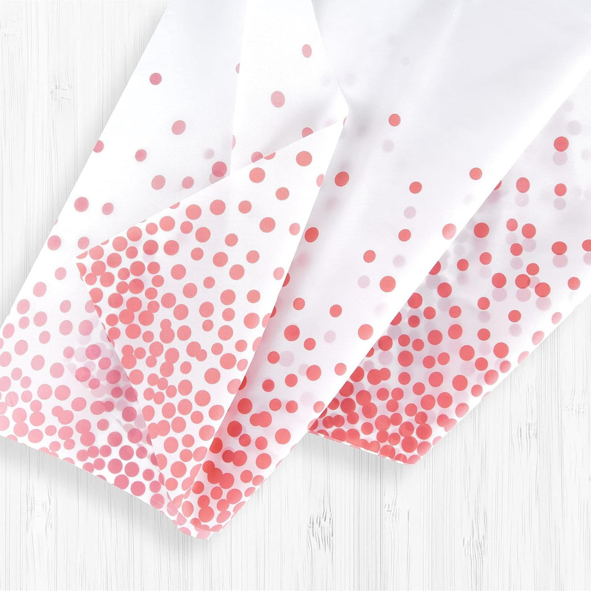 Fata de Masa, Vivimall, din PEVA, Imprimeu Buline, 137 x 274 cm, Impermeabila, Fara Pete, Curatare Rapida, Roz Gold