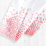 Fata de Masa, Vivimall, din PEVA, Imprimeu Buline, 137 x 274 cm, Impermeabila, Fara Pete, Curatare Rapida, Roz Gold