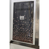 Fata de Masa, Vivimall, din PEVA, Imprimeu Buline Roz, 137 x 274 cm, Impermeabila, Fara Pete, Curatare Rapida, Negru