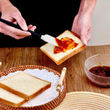 Set 5 Ustensile De Bucatarie, Din Silicon Si Lemn, Spatule De Diferite Dimensiuni, Termorezistente, Antiaderente, Alb-Negru - vivimall.ro