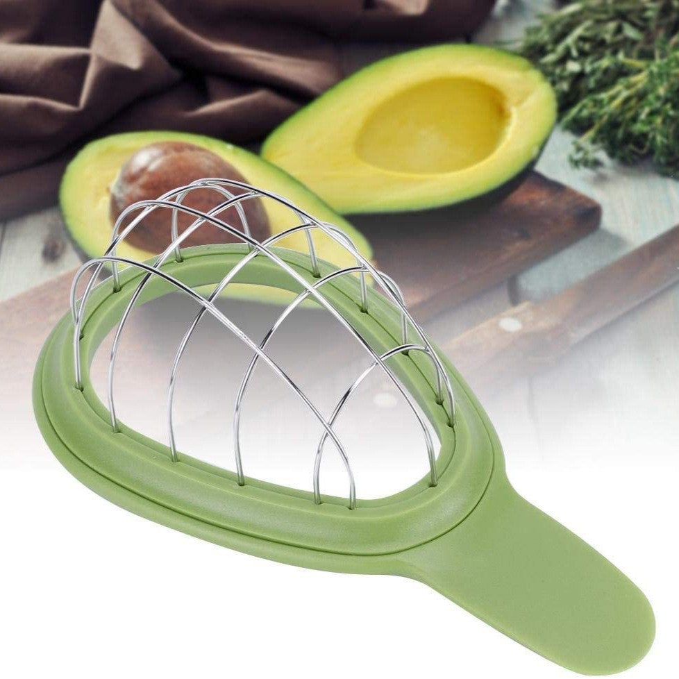Feliator De Avocado, Pentru Taierea In Cubulete, Multifunctional, Pentru Bucatarie, Otel Inoxidabil, Abs, 16X8X5 Cm, Verde - vivimall.ro