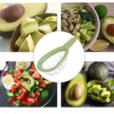 Feliator De Avocado, Pentru Taierea In Cubulete, Multifunctional, Pentru Bucatarie, Otel Inoxidabil, Abs, 16X8X5 Cm, Verde - vivimall.ro