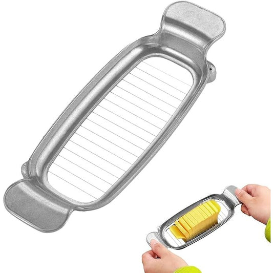 Feliator de Alimente, Vivimall, pentru Branza, Unt, Oua, din Aluminiu, 19.5 x 6.5 x 2 cm, Argintiu - vivimall.ro