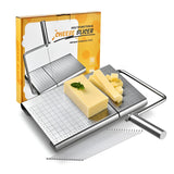 Feliator De Branza, Din Otel Inoxidabil, 5 Fire De Rezerva, Maner Ergonomic, Scara De Masurare, 24X21Cm, Argintiu - vivimall.ro