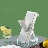 Feliator De Legume Multifunctional, Taieturi Diferite, Razatoare Pentru Bucatarie, Taietor De Cartofi, Presa Manuala, Pliabila, Extensibila, Pp Pet, 23.5X9.5X5.5 Cm - vivimall.ro