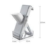 Feliator De Legume Multifunctional, Taieturi Diferite, Razatoare Pentru Bucatarie, Taietor De Cartofi, Presa Manuala, Pliabila, Extensibila, Pp Pet, 23.5X9.5X5.5 Cm - vivimall.ro