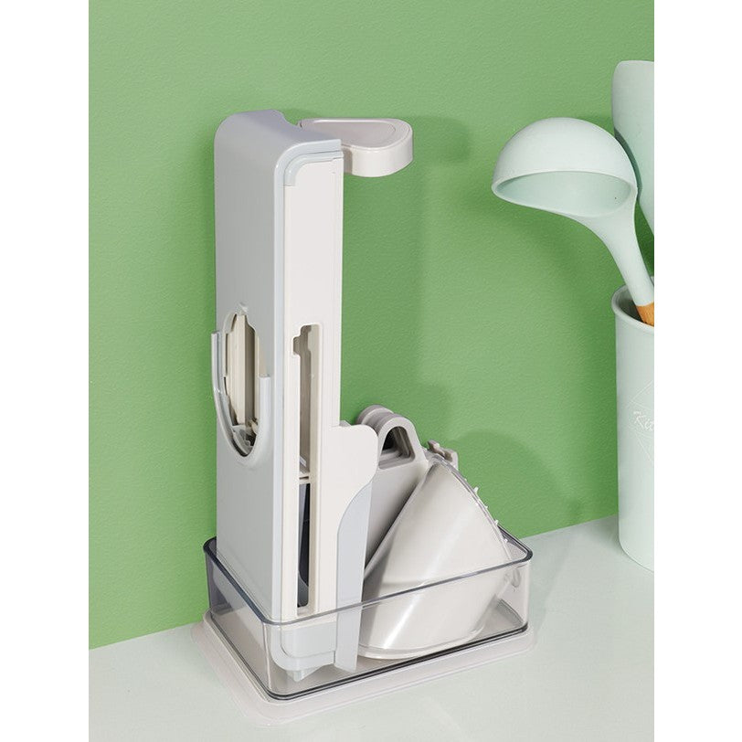 Feliator De Legume Multifunctional, Taieturi Diferite, Razatoare Pentru Bucatarie, Taietor De Cartofi, Presa Manuala, Pliabila, Extensibila, Pp Pet, 23.5X9.5X5.5 Cm - vivimall.ro
