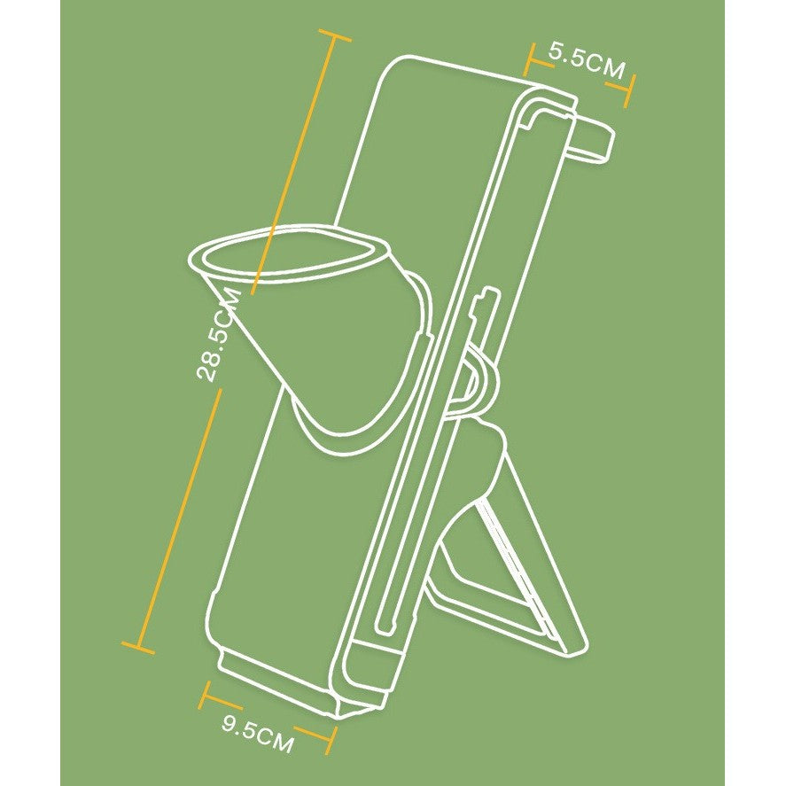 Feliator De Legume Multifunctional, Taieturi Diferite, Razatoare Pentru Bucatarie, Taietor De Cartofi, Presa Manuala, Pliabila, Extensibila, Pp Pet, 23.5X9.5X5.5 Cm - vivimall.ro