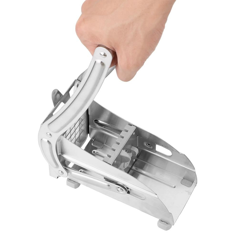 Feliator Manual Pentru Cartofi Pai Si Legume, Din Inox, Cu 2 Dimensiuni De Feliere, 25.5 X 11.7 Cm, Argintiu - vivimall.ro