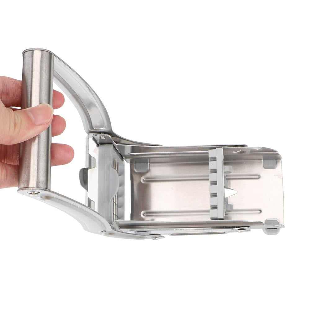 Feliator Manual Pentru Cartofi Pai Si Legume, Din Inox, Cu 2 Dimensiuni De Feliere, 25.5 X 11.7 Cm, Argintiu - vivimall.ro