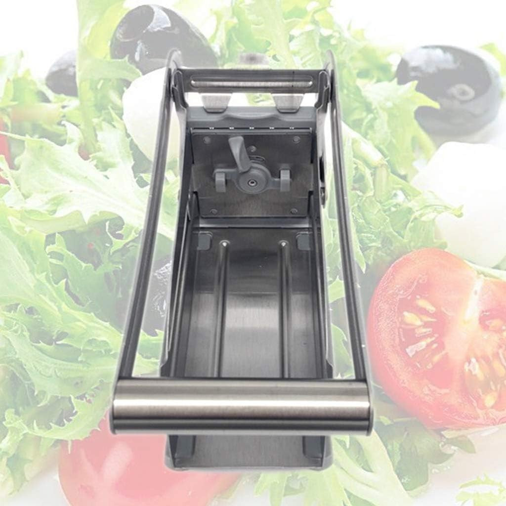 Feliator manual Vivimall, pentru cartofi pai si legume, din inox, cu 2 dimensiuni de feliere, 25.5 x 11.7 cm, argintiu - vivimall.ro