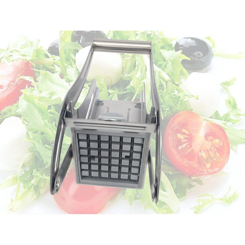 Feliator Manual Pentru Cartofi Pai Si Legume, Din Inox, Cu 2 Dimensiuni De Feliere, 25.5 X 11.7 Cm, Argintiu - vivimall.ro