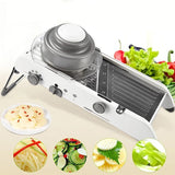 Feliator Manual Multifunctional, Usor De Folosit, Pentru Legume, Fructe, Razatoare, Otel Inoxidabil, Accesoriu Bucatarie, 39 X 11.5 X 12.5 Cm Alb - vivimall.ro