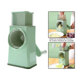 Feliator Manual Pentru Legume 3 Lame Din Otel Inxodabil, 3 Tipuri De Feliere, Material Carcasa Abs, Latime Maxima Feliere 4 Mm, Baza De Tip Ventuza, Usor Si Sigur De Utilizat, 28.5 X 9,2 X 13.5 Cm, Verde - vivimall.ro