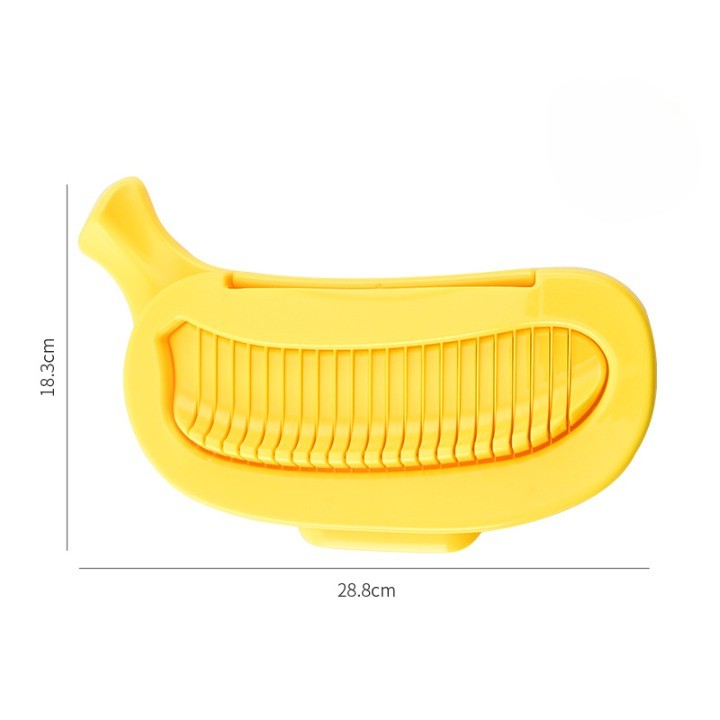 Feliator Multifunctional Pentru Alimente, Model Banana, Pentru Legume Si Fructe, Accesoriu Pentru Bucatarie, 28.8X18.3 Cm, Galben - vivimall.ro