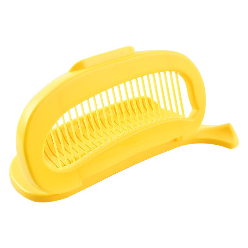 Feliator Multifunctional Pentru Alimente, Model Banana, Pentru Legume Si Fructe, Accesoriu Pentru Bucatarie, 28.8X18.3 Cm, Galben - vivimall.ro
