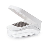 Feliator Pentru Legume, Ustensila Bucatarie, Presa Manuala Pentru Carfoi Pai, Multifunctional, 20X12.5X10 Cm, Abs, Alb - vivimall.ro