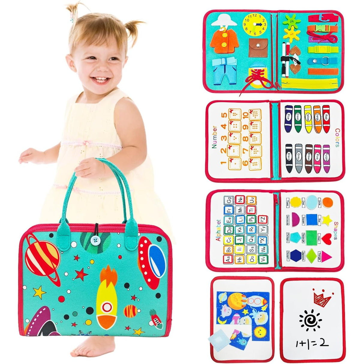 Carte senzoriala Montessori spatiu cosmic | TinyExplore - vivimall.ro