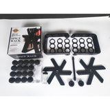 Suport Pentru Condimente Rotativ, Vivimall, Multifunctional, Pivotant 360°, Portabil, Usor de Montat, 34x23 cm, ABS/Sticla, Negru - vivimall.ro