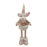 Figurina Decorativa, Pentru Craciun, Ren, Picioare Telescopice, Inaltime Reglabila 44-54Cm, Bluza Cu Paiete - vivimall.ro