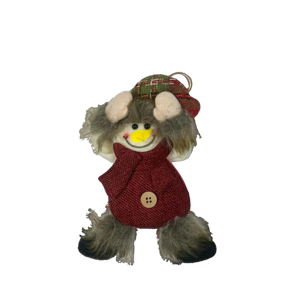 Figurina de Craciun, Flippy, pentru Brad, Tip Om de Zapada, 5 x 7 cm, Multicolor