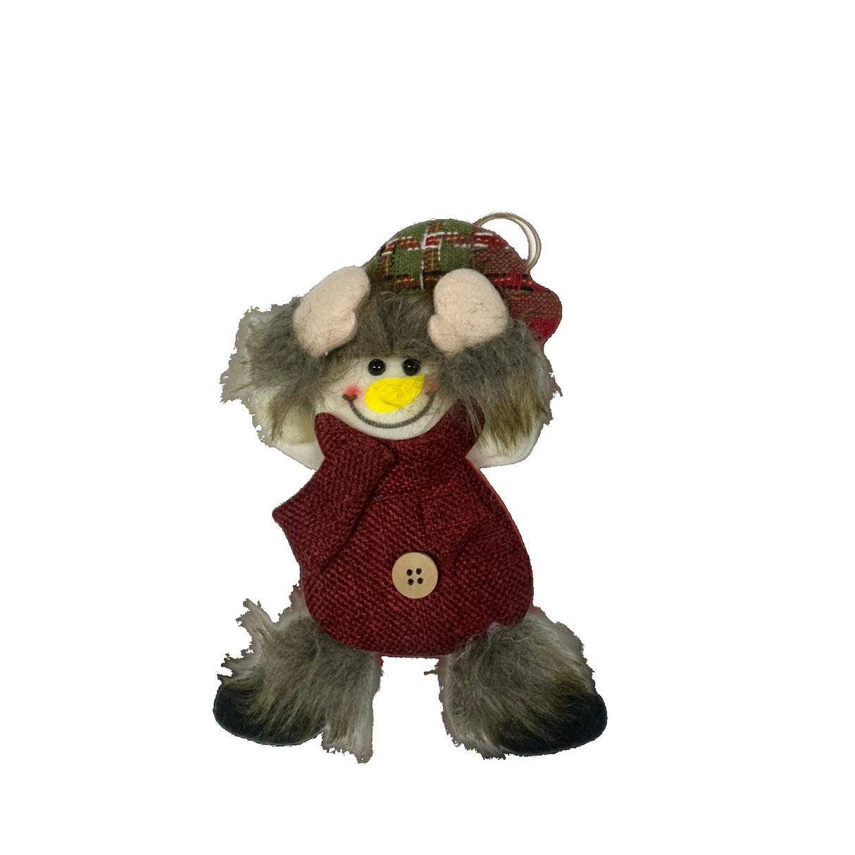 Figurina de Craciun, Flippy, pentru Brad, Tip Om de Zapada, 5 x 7 cm, Multicolor