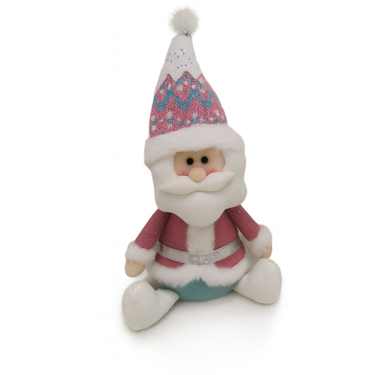 Figurina de Craciun Mos Craciun, Vivimall, Figurina Decorativa Mos Craciun pentru Sarbatorile de Iarna, 37 x 20 x 12 cm, Multicolor - vivimall.ro