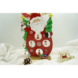 Figurina decorata, Mos Craciun, Rosu, din Lemn, 18 cm x 24.5 cm, Interior, Flippy - vivimall.ro