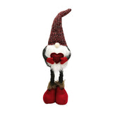 Figurina Decorativa, Pentru Craciun, Spiridus, Omul Padurii Indragostit, Picioare Telescopice, Inaltime Reglabila 42 - 52 Cm - vivimall.ro