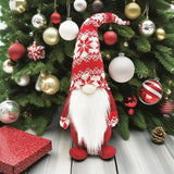 Figurina Decorativa, Pentru Craciun, Spiridus, Omul Padurii Cu Barba Lunga, Inaltime 47 Cm - vivimall.ro