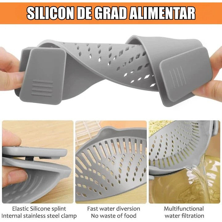 Strecurătoare din silicon, antiaderentă și termorezistentă | HeatStrain - vivimall.ro