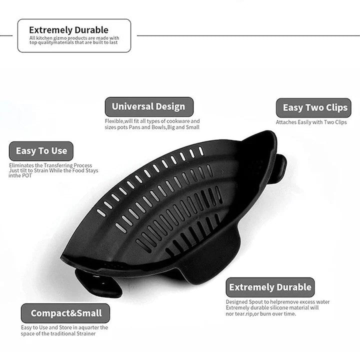 Strecurătoare din silicon, antiaderentă și termorezistentă | HeatStrain - vivimall.ro