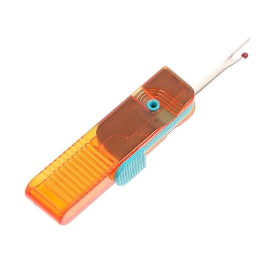 Dispozitiv pentru Descusut, Vivimall, Taietor de Etichete, 1.7 x 7 cm, Pliabil, din Plastic, Albastru/Portocaliu - vivimall.ro