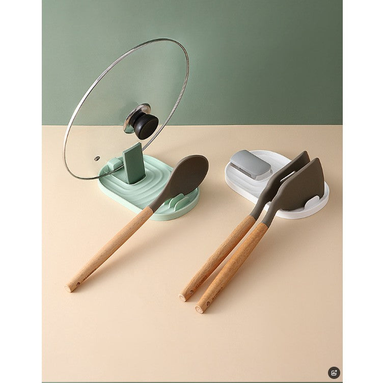 Suport Pliabil, Vivimall, pentru Capace, Linguri, Multifunctional, Plasare pe Blatul de Bucatarie, 11.5 x 18 x 2.2 cm, Albastru inchis - vivimall.ro