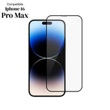 Folie de Protectie Ceramica, Flippy, Compatibila cu Apple iPhone 16 Pro Max, Ceramics 9D, Antisoc, Margini Negre, Transparent - vivimall.ro