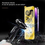 Folie de protectie Ceramica Flippy®, Transparenta HD, 9H, pentru Apple iPhone 15 margini negre - vivimall.ro