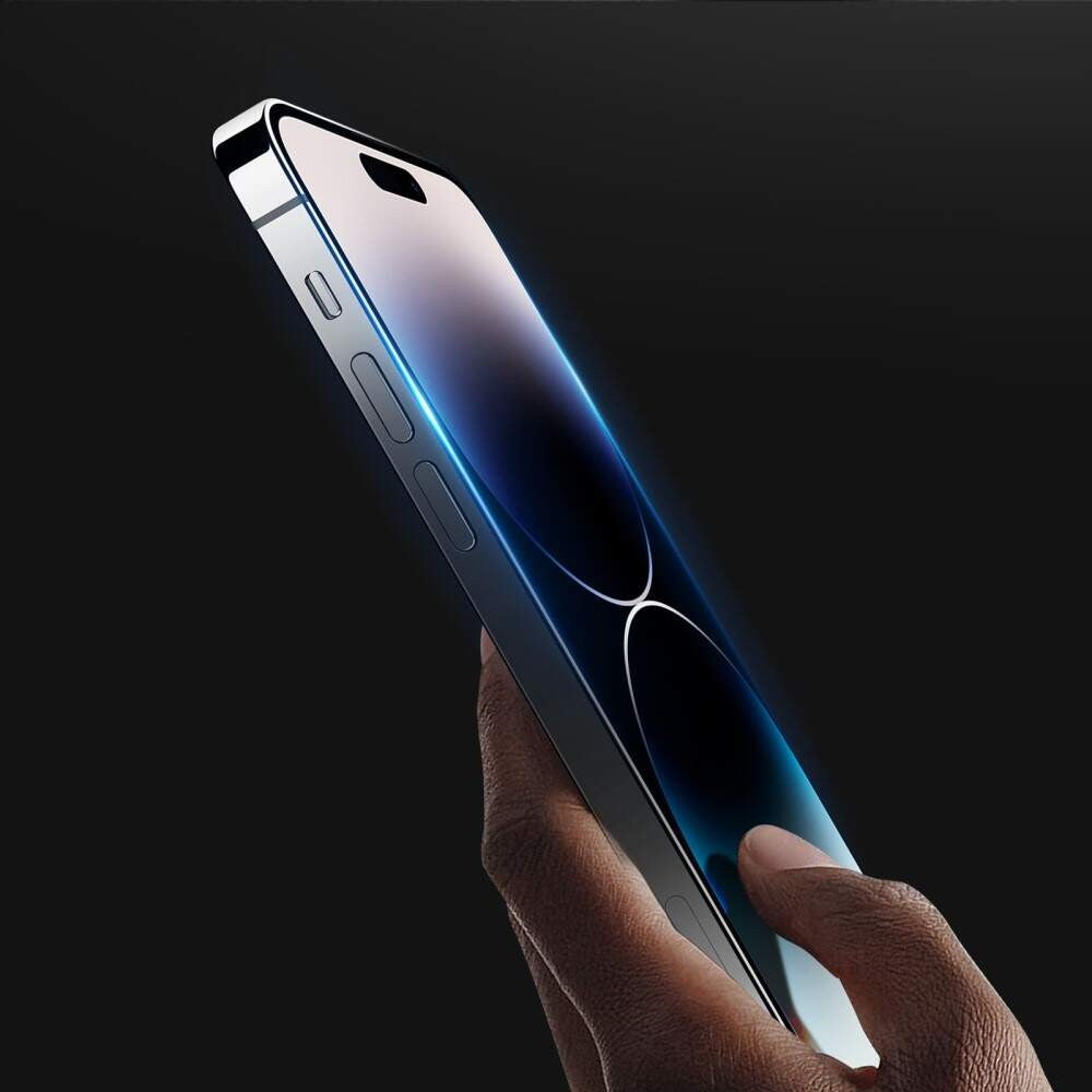 Folie de protectie Ceramica Flippy®, Transparenta HD, 9H, pentru Apple iPhone 15 margini negre - vivimall.ro