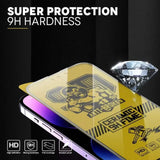 Folie de protectie Ceramica Flippy®, Transparenta HD, 9H, pentru Xiaomi Redmi Note 11 4G margini negre - vivimall.ro