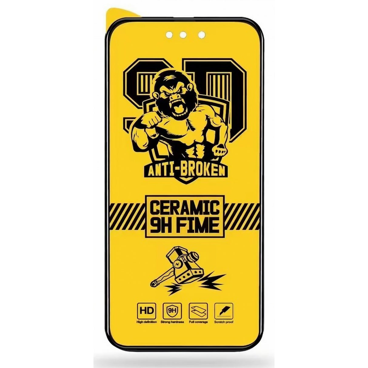 Folie de protectie Ceramica Flippy®, Transparenta HD, 9H, pentru Xiaomi Redmi Note 11 Pro 5G margini negre - vivimall.ro