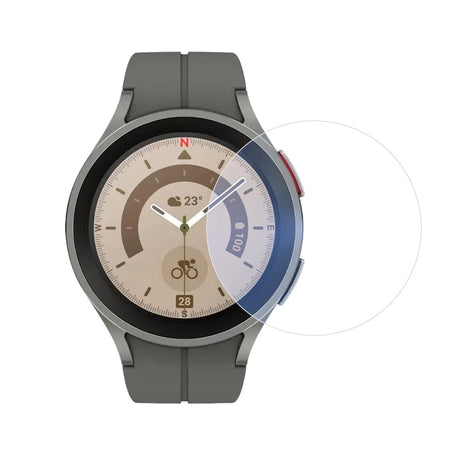 Folie Securizata pentru Samsung Galaxy Watch5 Pro 35mm, Flippy, Sticla de Protectie Compatibila cu Samsung Galaxy Watch5 Pro 35mm, Sticla Securizata 2.5 D, Transparent - vivimall.ro