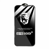Folie sticlă securizată Tempered Glass 10D pentru iPhone 15 Plus, Full Cover margini negre, vedere frontală